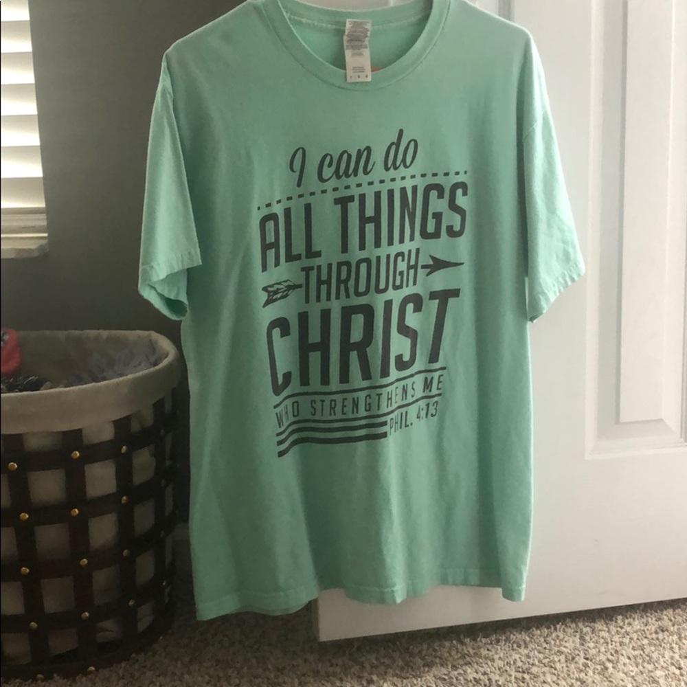 Bible verse t-shirt.